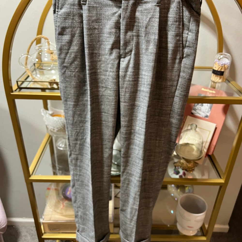 Murano Men's Textured Gray Dress Pants